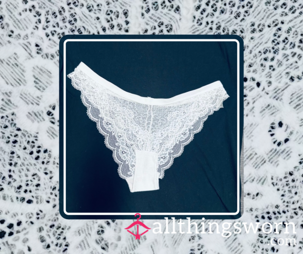 White Heat ⋆ 24 Hour Worn Lace Panties