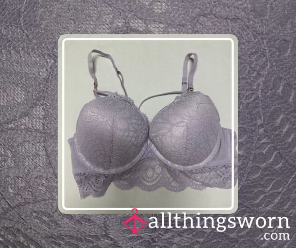 Lilac Heat ⋆ Well Worn Lace Bra ⋆ Natural Scent