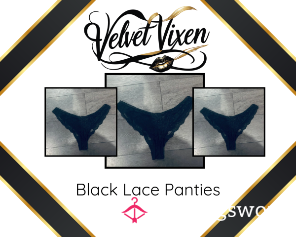 Velvet Vixen’s Ruined Black Lace - Panties You’ll Never Forget