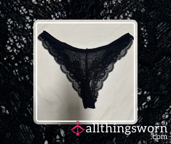 Obsidian Lace ⋆ 24 Hour Worn Panties