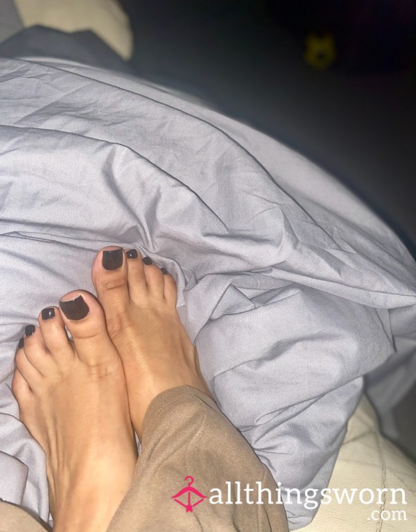 Velvety Soles And Polished Toes