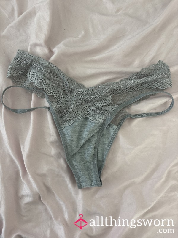 Very Cheeky Lace Grey Panties