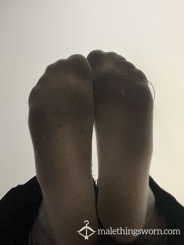 Very Dark And Long Worn Socks