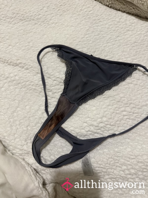 Very Dirty And Used Thongs, Worn To Work Out