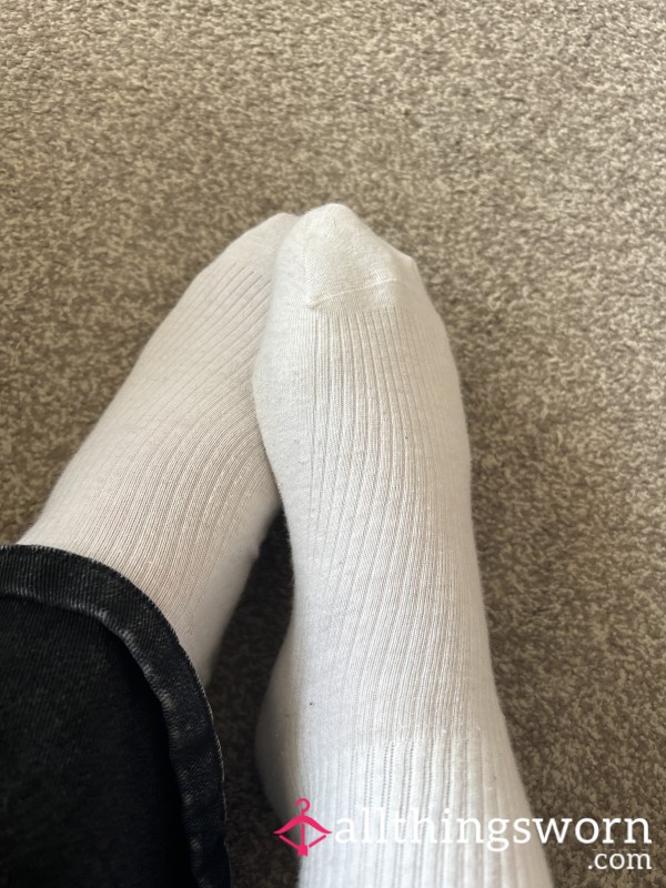 Very Dirty White Ankle Socks