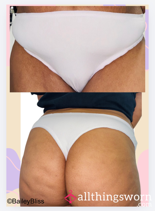 Very Light Pink Thong - 48hrs Included