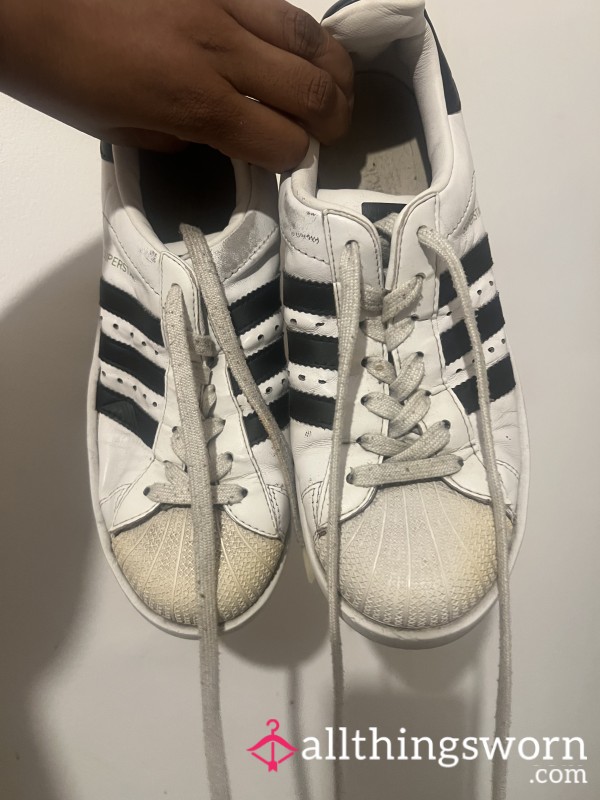 👟 Very Loved, Worn Adidas Superstars | UK 6 Worn For You, Naturally Scented , Custom Wear Available 👟