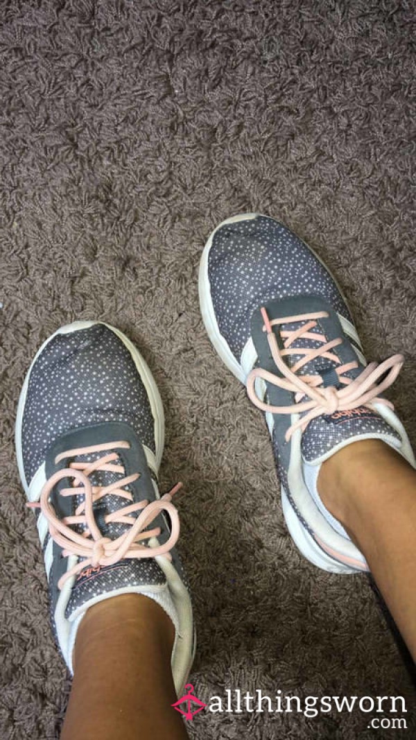 Very Old And Smelly Pink And Blue Adidas Neo