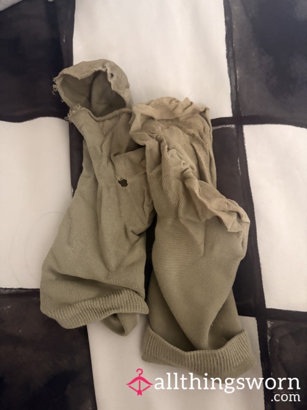 VERY OLD AND WORN RIPPED SOCKS