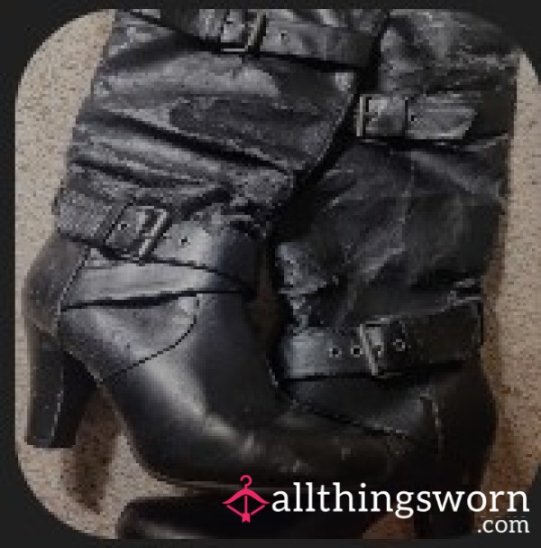 Very Old Biker Boots