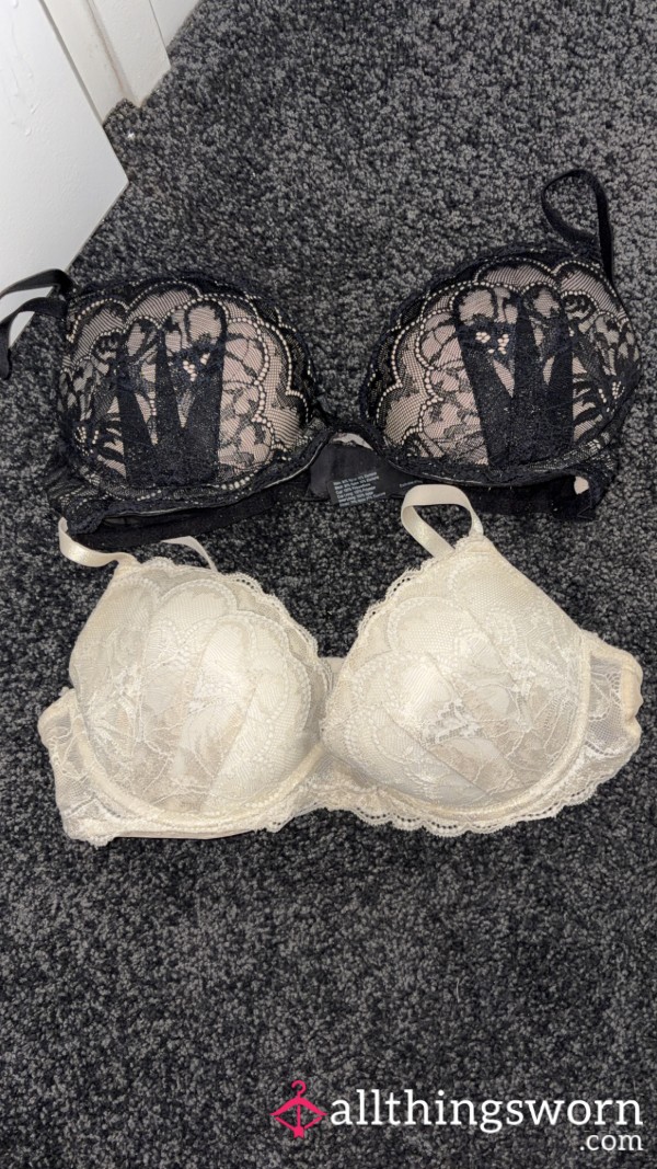 Very Old Worn Out Lace Bras