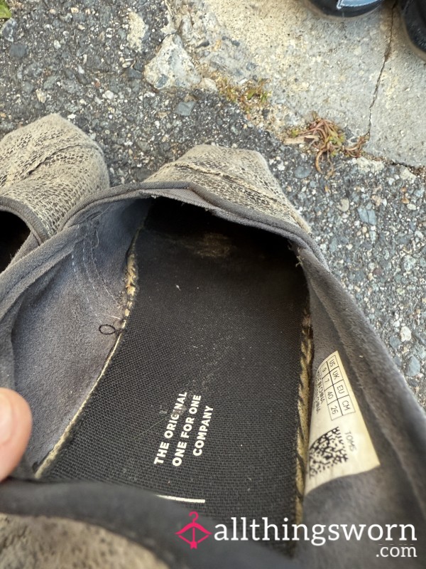 Very Old & Worn Toms Shoes