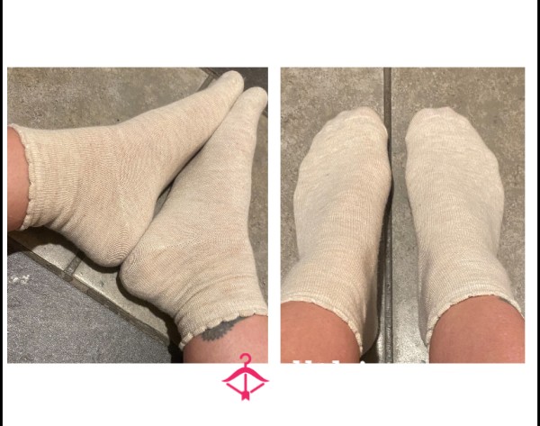 Very Soft Beige Ankle Socks