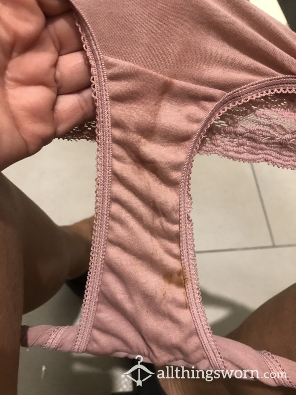 VERY STAINED FULL BOTTOM COTTON PANTIES