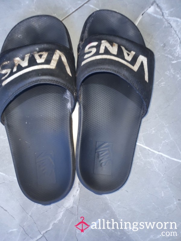 Very Stinky Old Well_worn Vans Sliders