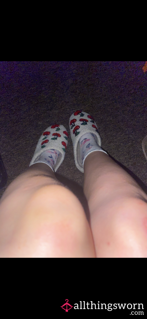 Very Sweaty Cherry Slippers 🍒