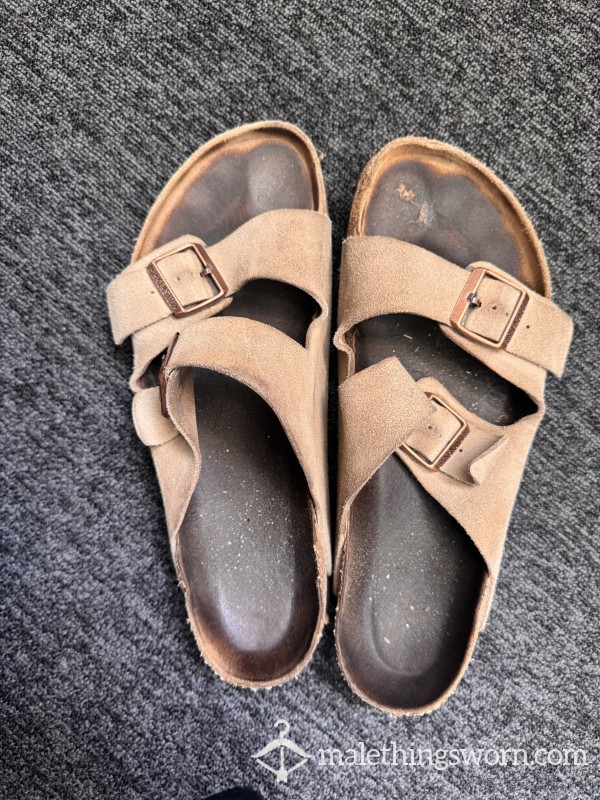 Very Sweaty Stinky Suede Birkenstocks