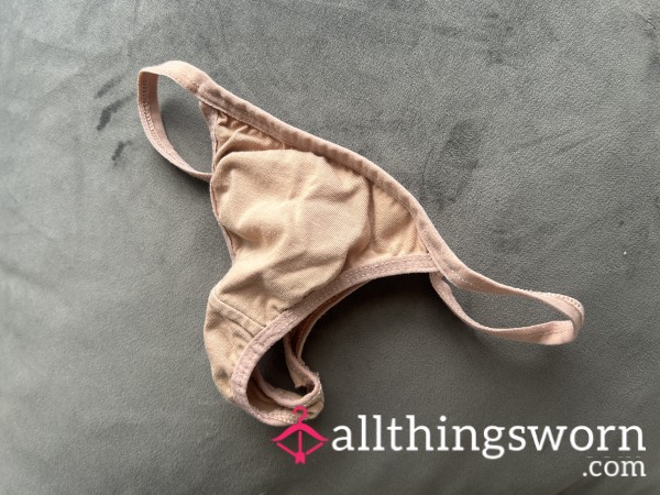 Very Sweaty Tiny Nude Thong