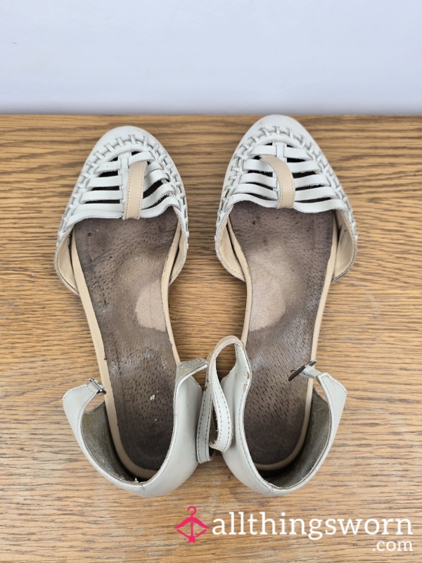 Very Sweaty White Flats