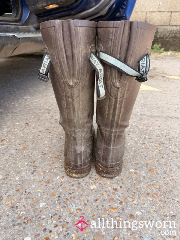 Very Used Dirty Stable Wellies