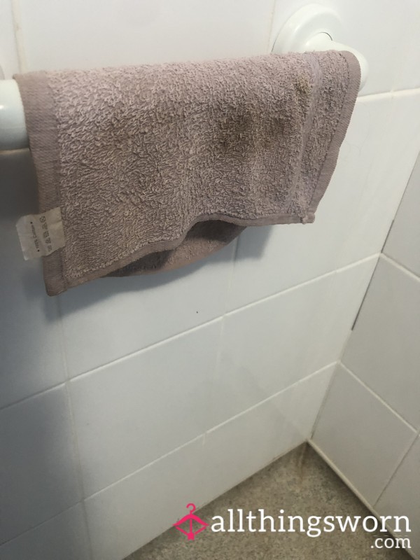 Very Used And Stained Flannel/wash Cloth