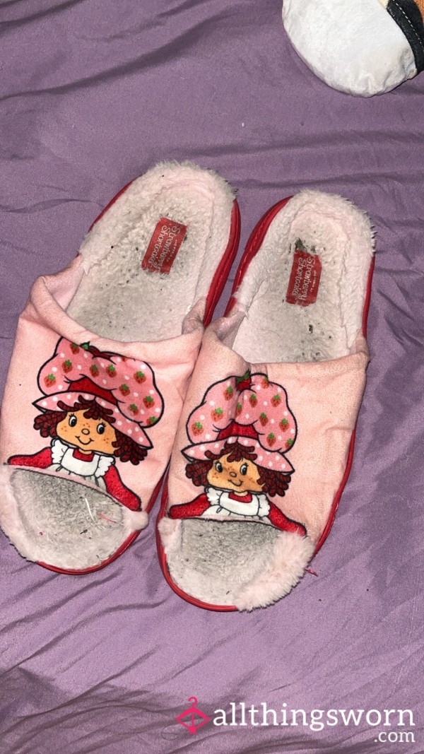 Very Used Strawberry Shortcake Slippers