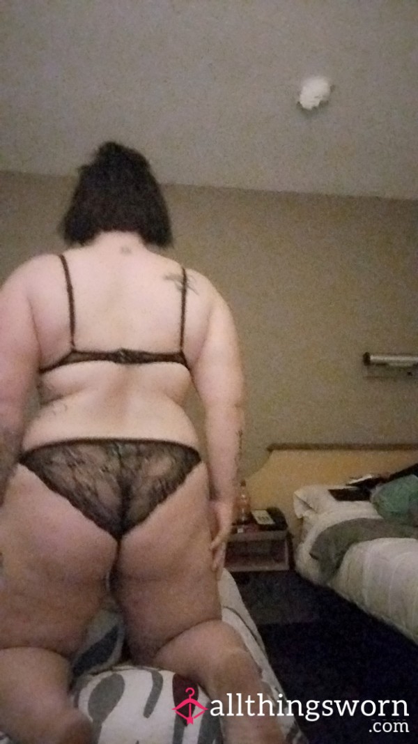 🔥 Very Used & Well-Worn Black Lace Panties – Years Of Love