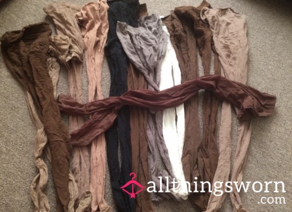 VERY USED WORN PANTYHOSE