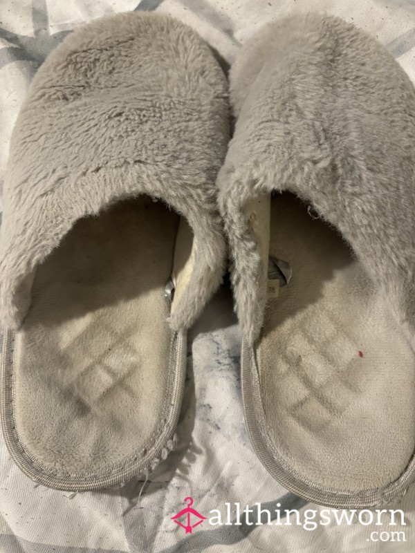 Very Very Worn Comfy Slippers