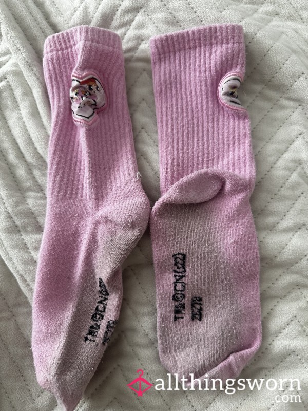 Very Well Loved Pink Power Puff Girl Socks