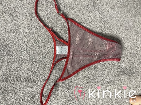 Very Well Used, Red Mesh Thong