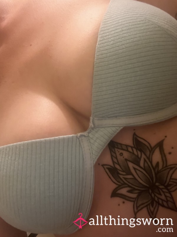 Very Well Worn Baby Blue Bra