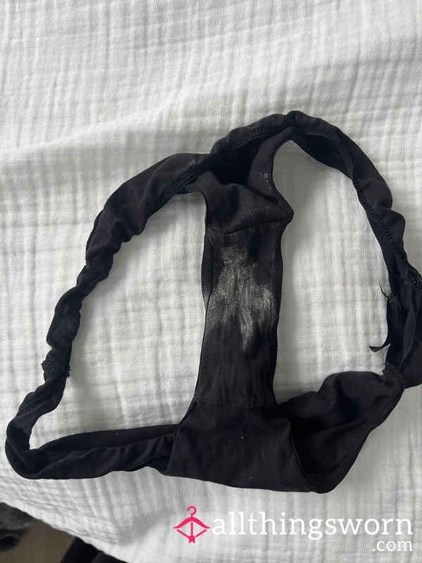 Very Well-worn Black Panties
