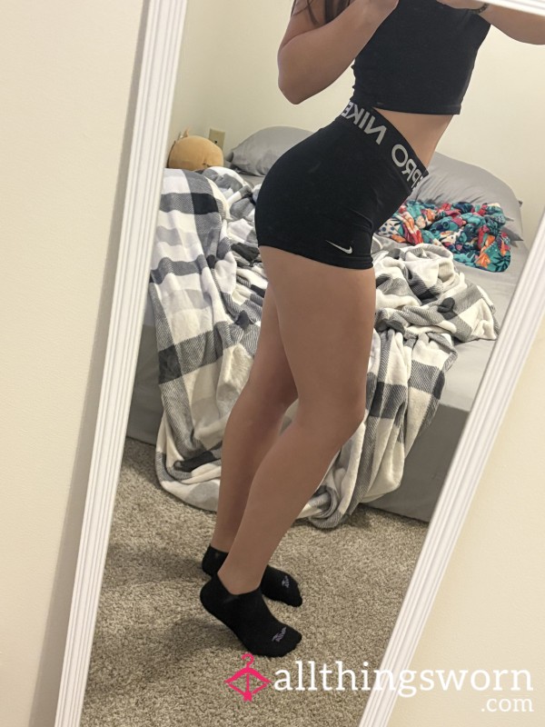 Very Well-worn Black Spandex Nike Pros