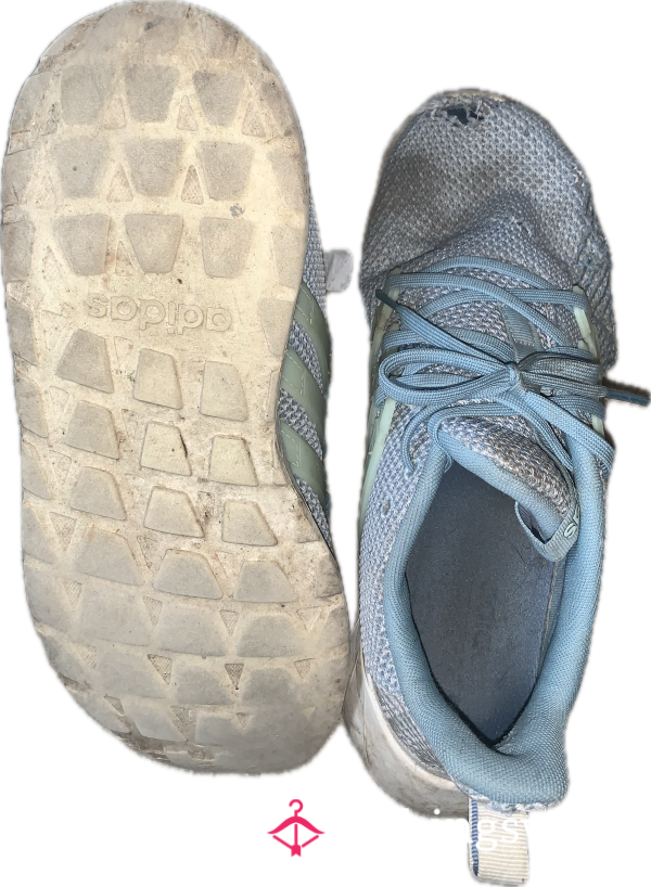 Very Well Worn Blue Addidas Sneakers $85