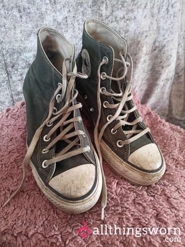 VERY Well Worn Converse High Tops