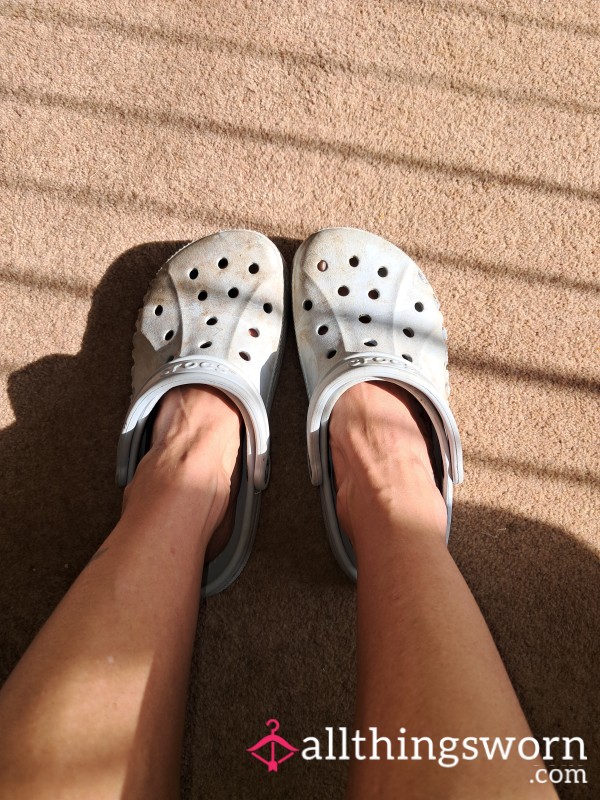 Very Well Worn Gardening Crocs