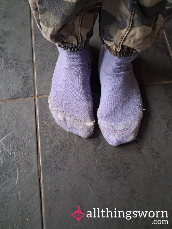 Very Well Worn Hiking Socks Light Purple Colour