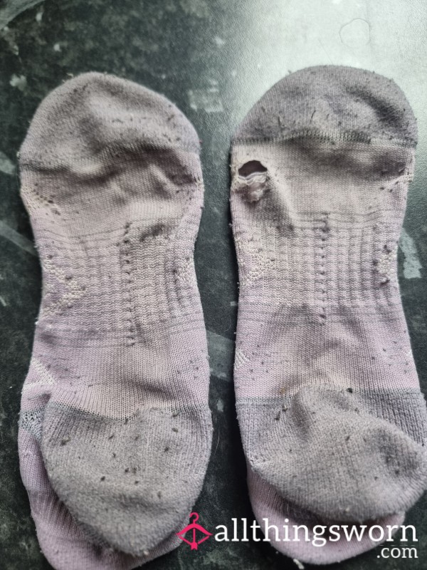 ❌️very Well Worn Pink Ankle Socks 😍