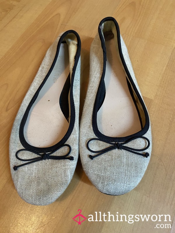 Very Well Worn Smelly Shoes With Hole In Side