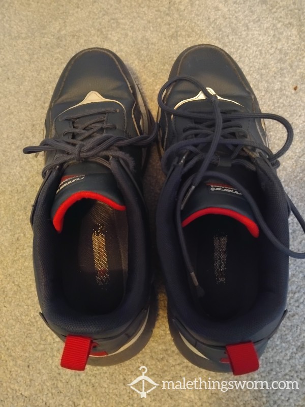 Very Well Worn Sweaty Gym Shoes Size 10 UK