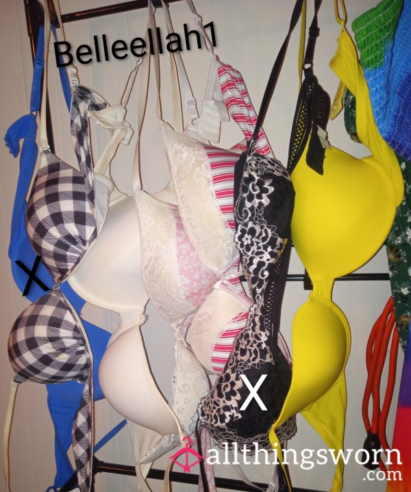 Very Well-worn, Sweaty, Never Washed Bras