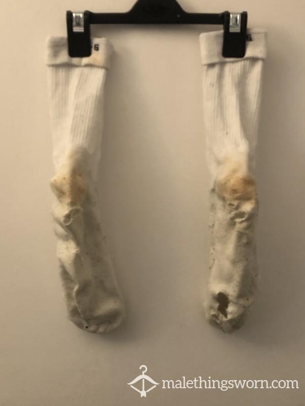 Very Well Worn, Sweaty, Size 8 Socks