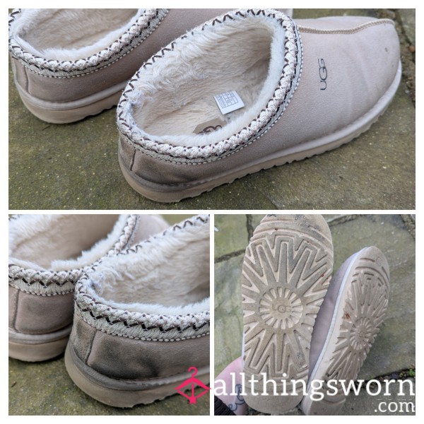 Very Well Worn UGG Slippers – Heavily Used & Loved (Tasman Style)