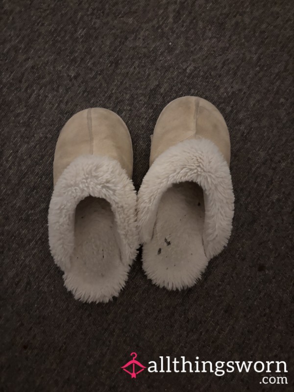 Very Well-Worn Ugg Style Slippers