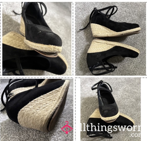 Very Well Worn Wedges - Size 3