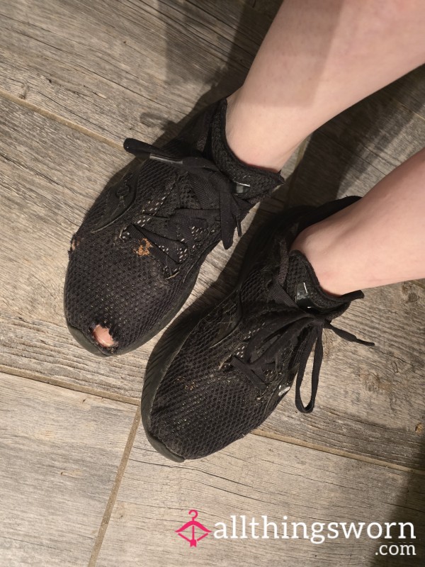 Very Well Worn Work Shoes