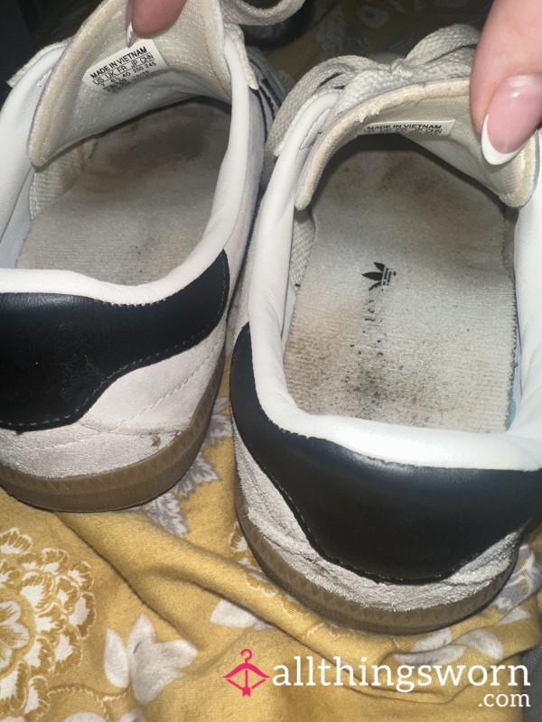Very Worn Adidas Shoes