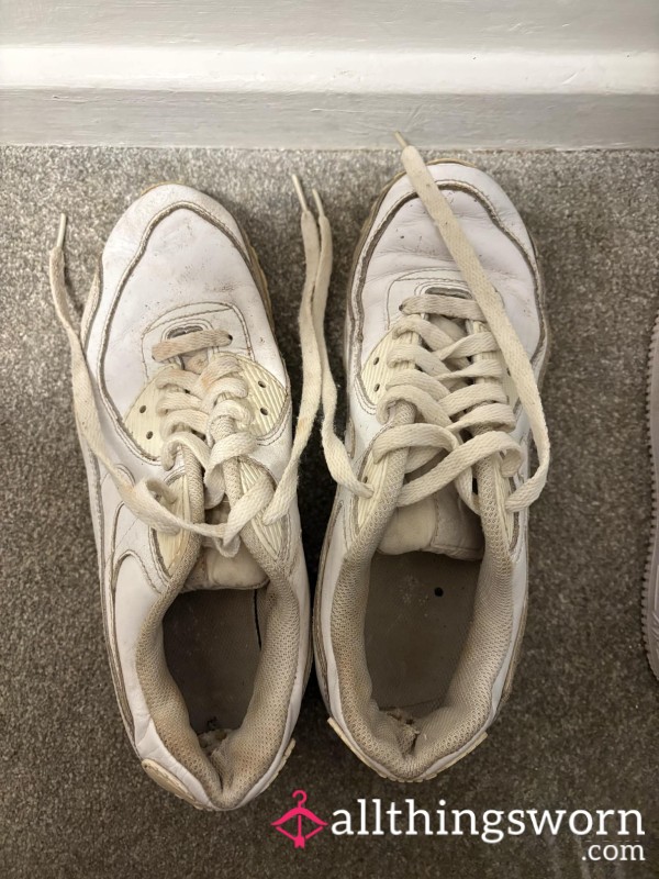 Very Worn Air Force And Air Max 2 Pairs