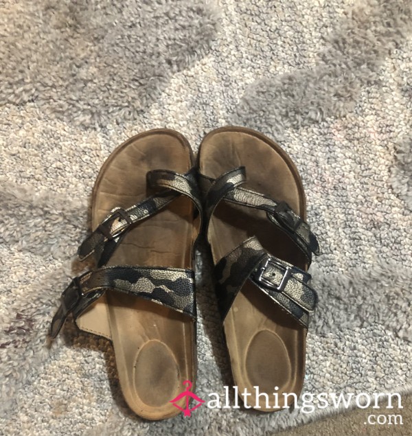 VERY Worn And Dirty Slide On Shoes 😊